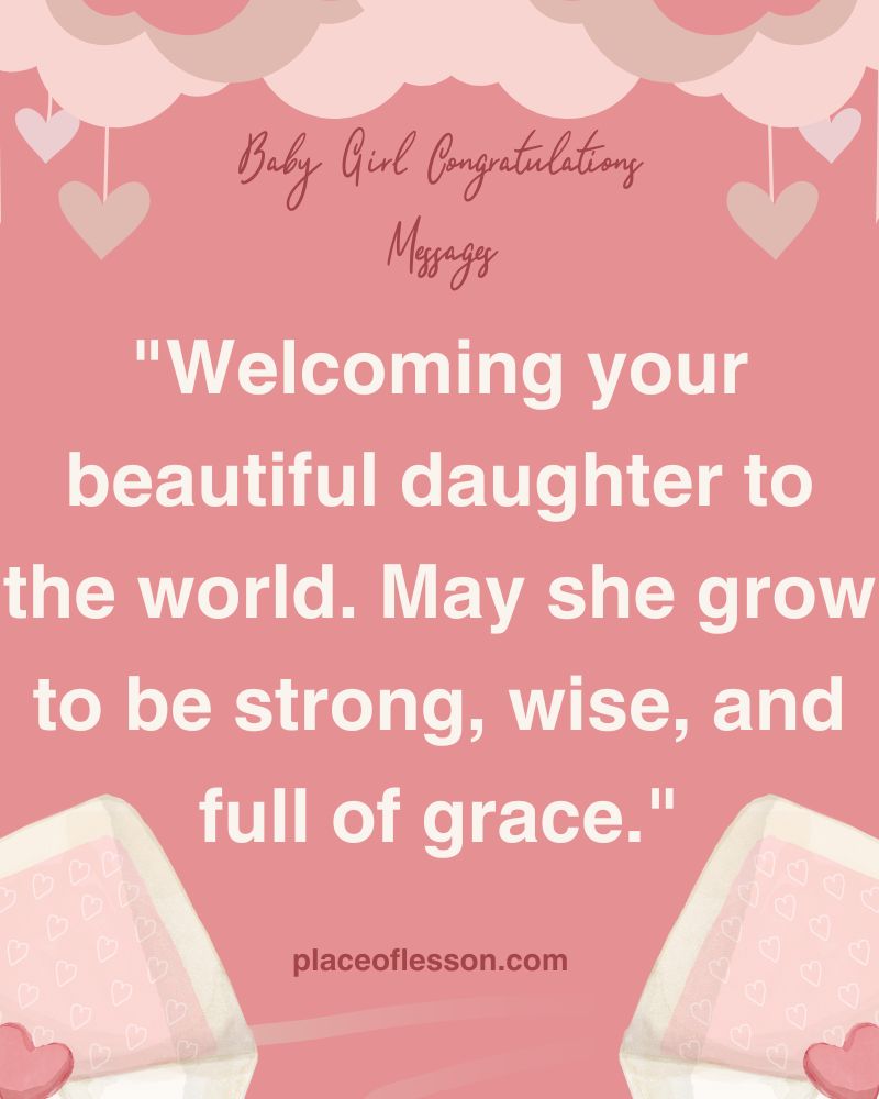 Baby Girl Congratulations Messages