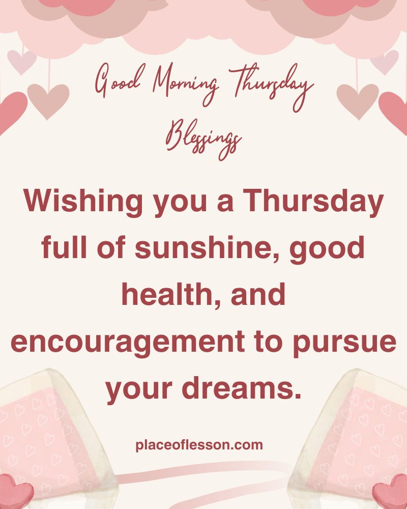 Good Morning Thursday Blessings