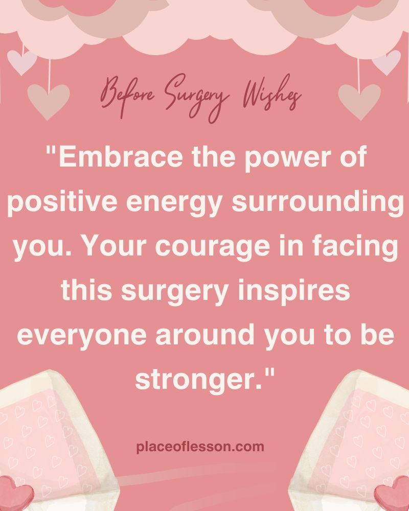 Inspiring Words for Pre-surgery