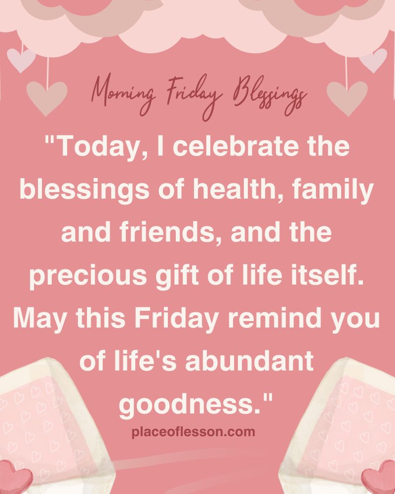 Thankful Good Morning Friday Blessings