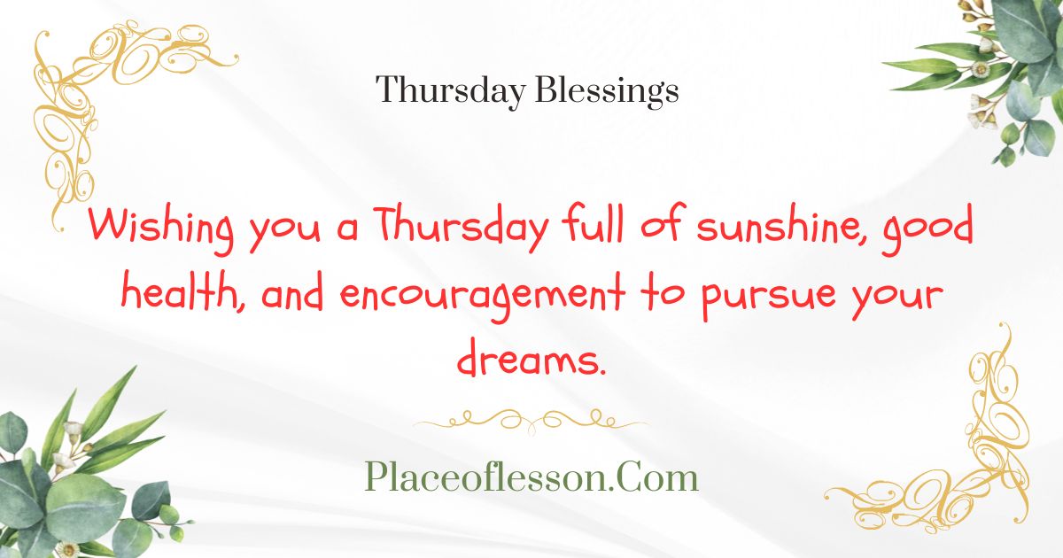 Thursday Blessings