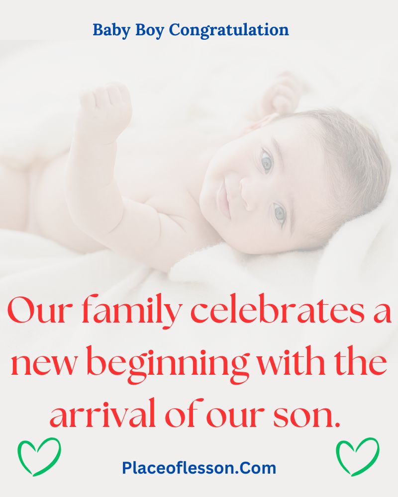 Wishes for Baby Boy Birth Announcements