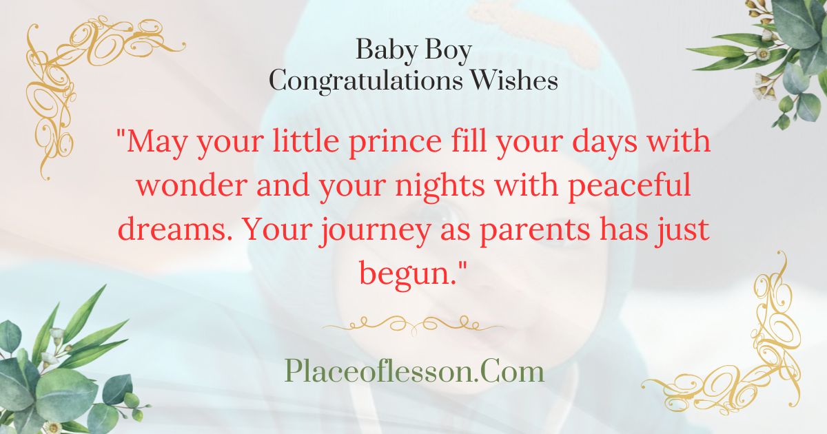 Baby Boy Congratulations Wishes