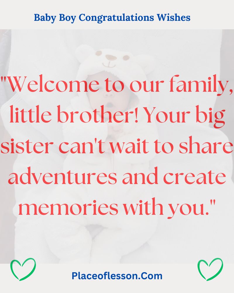 Baby Boy Wishes for Siblings Welcoming a New Brother