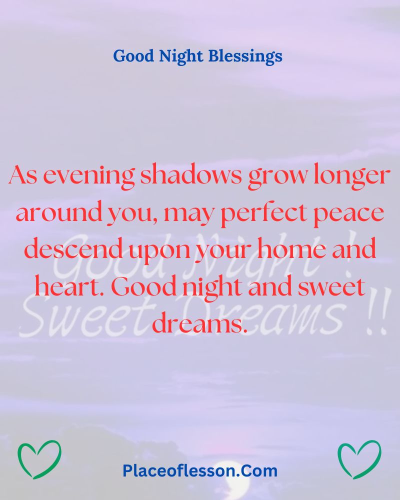 Good Evening Night Blessings